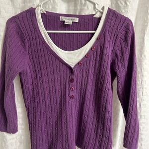 August Silk Purple Women's Sweater
